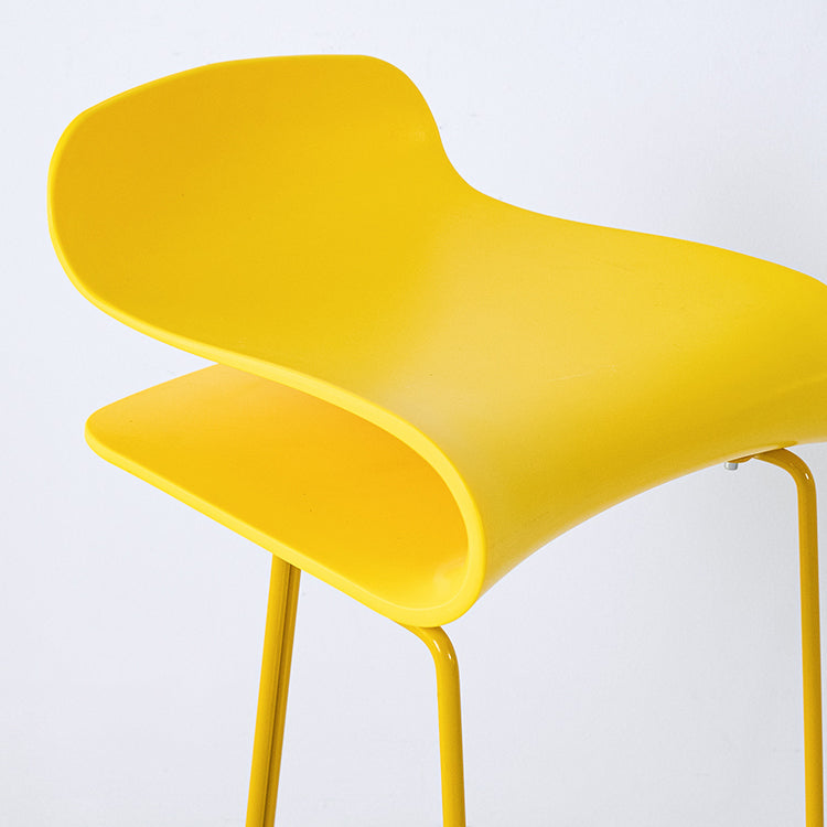 Contemporary Style Metal Bar-stool Plastic Counter Bar Stool for Kitchen