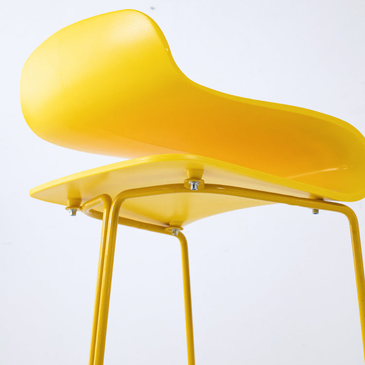 Contemporary Style Metal Bar-stool Plastic Counter Bar Stool for Kitchen