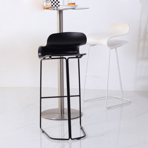 Contemporary Style Metal Bar-stool Plastic Counter Bar Stool for Kitchen