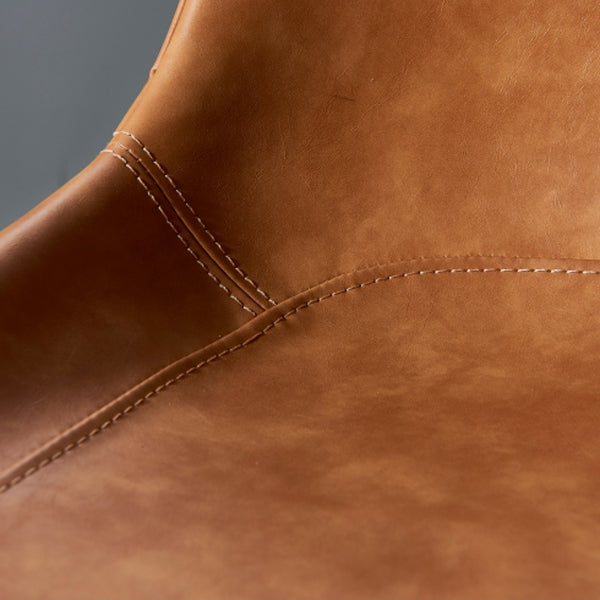 Contemporary Bar-stool PU Leather Counter Bar Stool for Kitchen with 4 Metal Legs