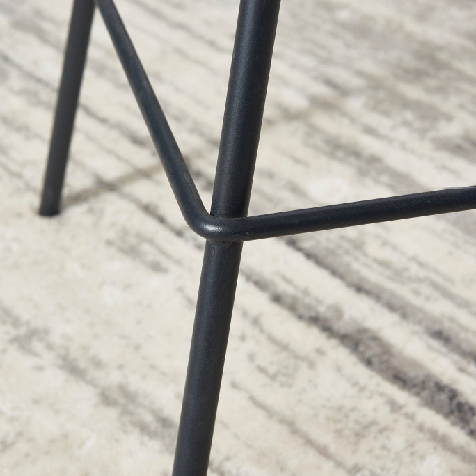 Contemporary Bar-stool PU Leather Counter Bar Stool for Kitchen with 4 Metal Legs