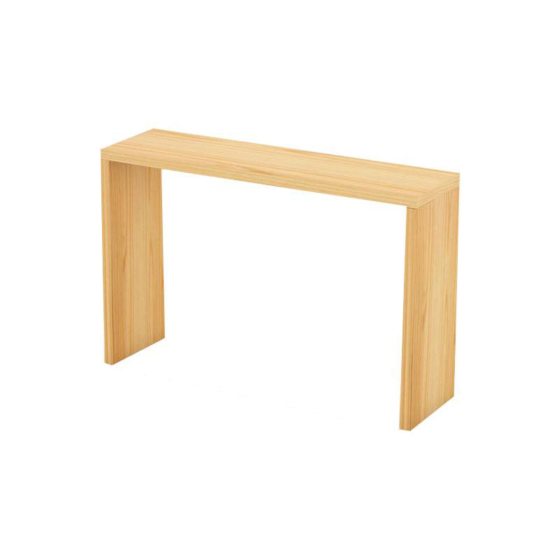 Modern Rectangle Solid Wood Bar Table Set 1/5/9 Pieces Counter Table with Backless Stools