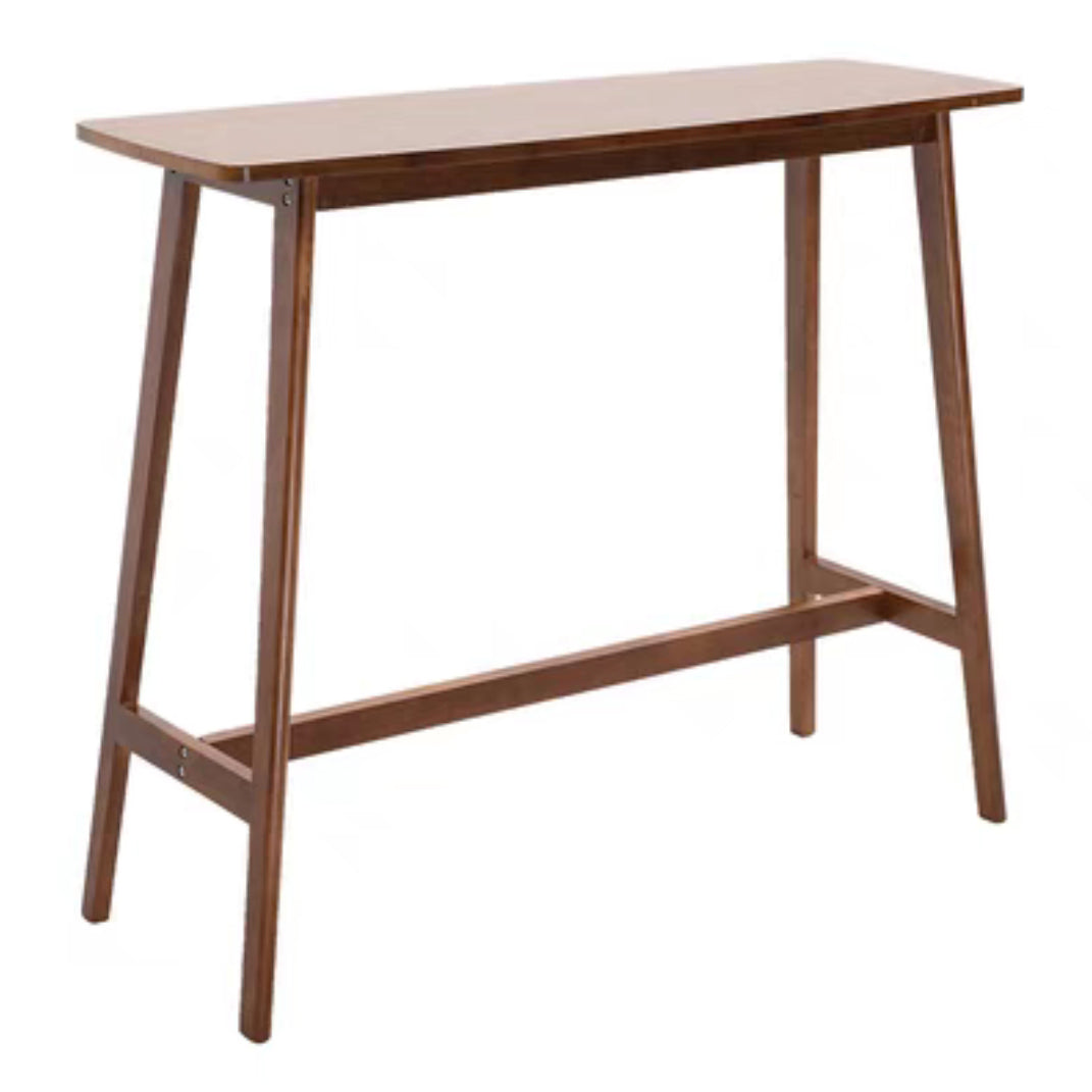 Modern Rectangle Ash Bar Table Set 1/2/3 Pieces Counter Table with Armless High Stools