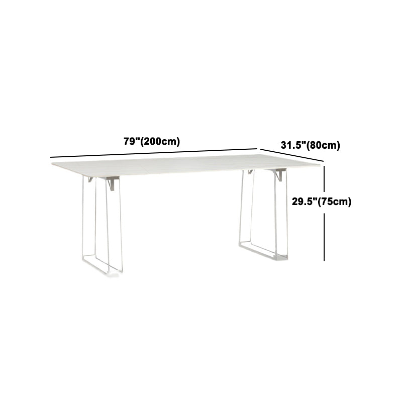 Modern Rectangle Acrylic Dining Table Set 1/2/5 Pieces Dining Set for Home Use
