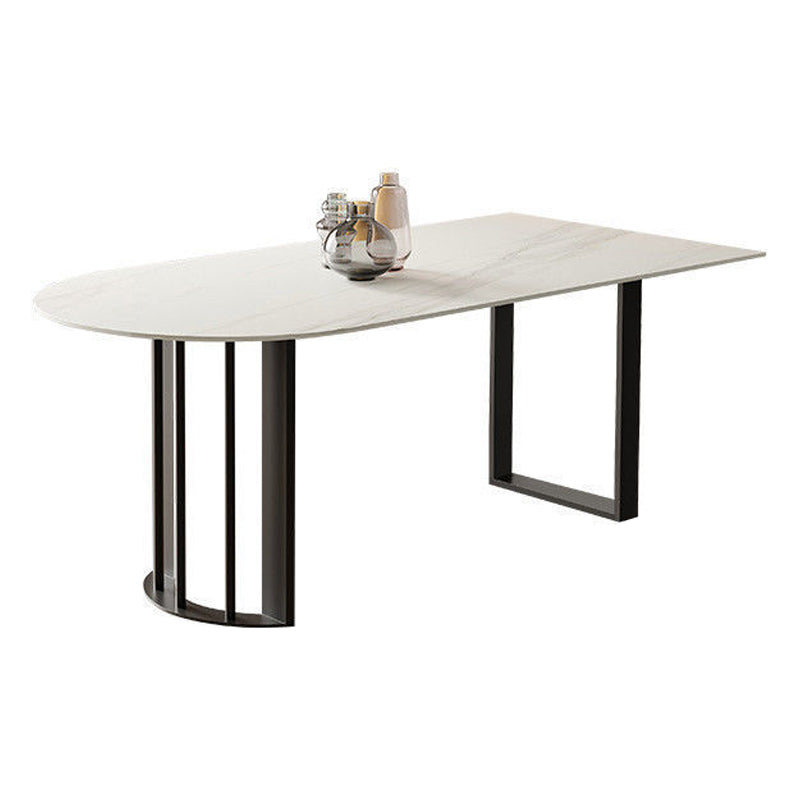 Simplicity Style Dining Table White Dinner Table for Home Kitchen Dinner