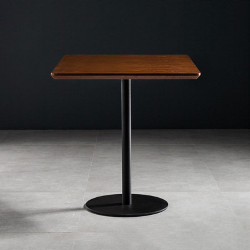 Coffee Shop Wood Dining Table Industrial Style Round Dining Table