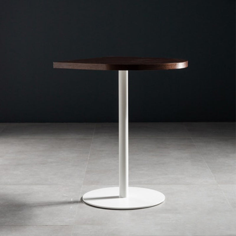 Coffee Shop Wood Dining Table Industrial Style Round Dining Table