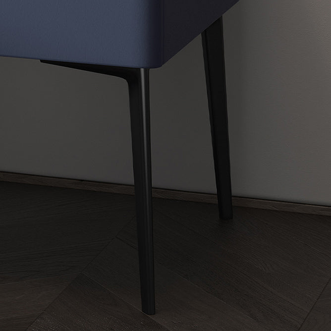 2-Drawer Nightstand with 4 Legs 20" Tall Stone Top Night Table