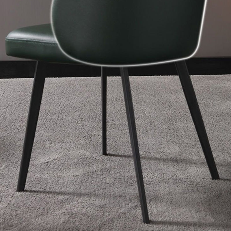 16.53" L x 16.92" W x 31.49" H Armless Chair Basic Four Leg Accent Chair for Bedroom