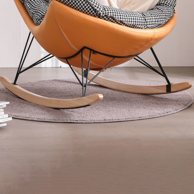 26.77" L x 37.40" W x 34.64" H Armless Lounge Chair with Ottoman for Living Room