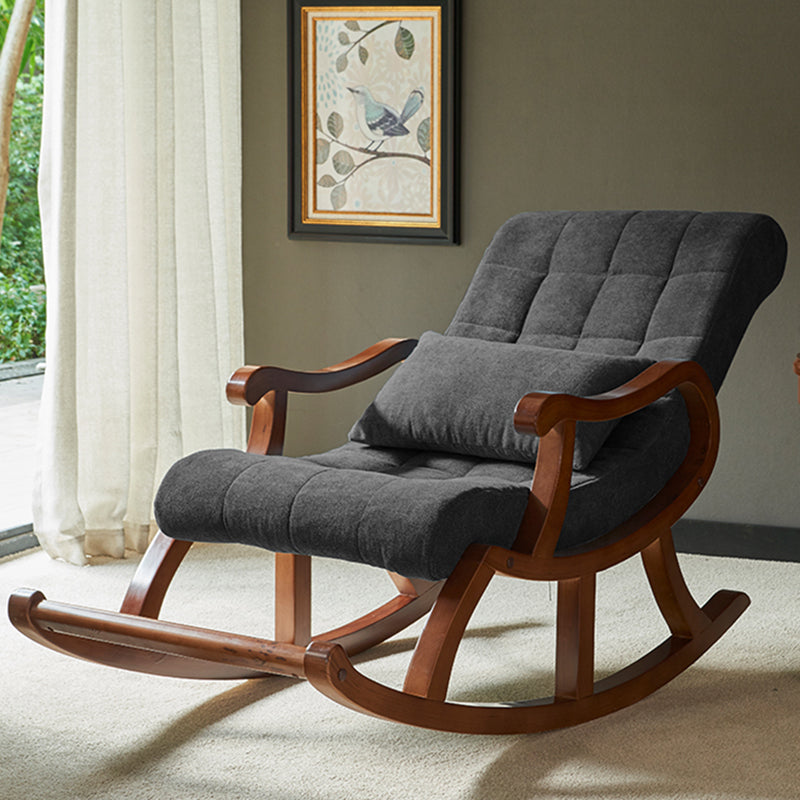 26.37" L x 49.21" W x 35.03" H Upholstered Lounge Chair Solid Wood Frame Accent Chair