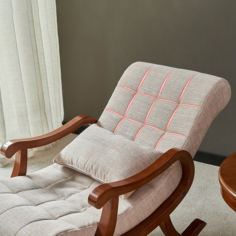 26.37" L x 49.21" W x 35.03" H Upholstered Lounge Chair Solid Wood Frame Accent Chair