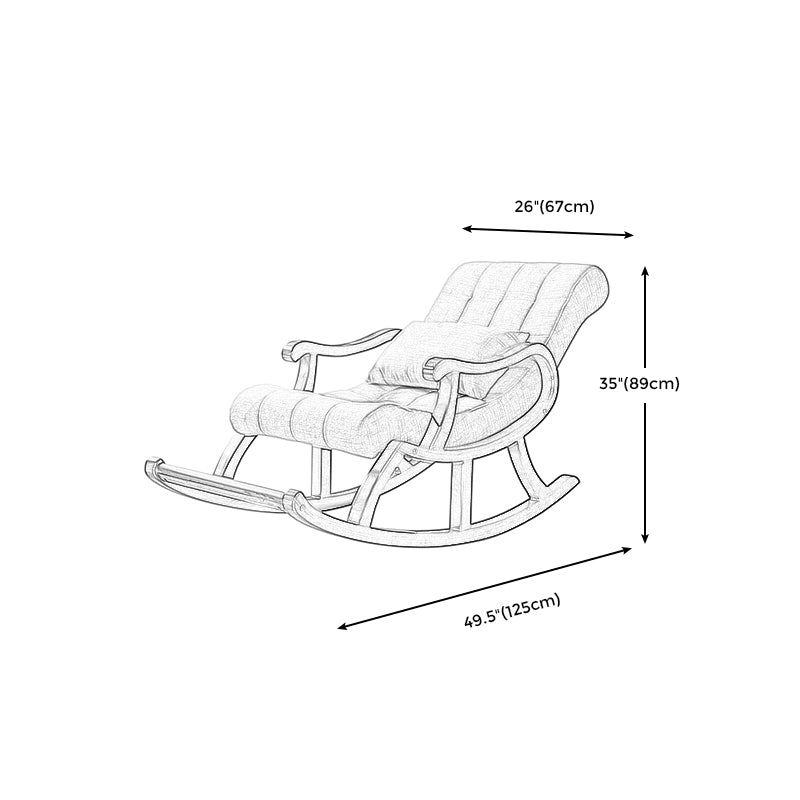 26.37" L x 49.21" W x 35.03" H Upholstered Lounge Chair Solid Wood Frame Accent Chair