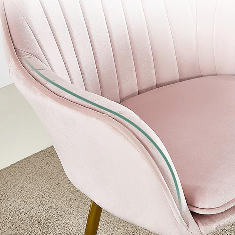 Flared Arms Solid Color 23.6"Wide Armchair with Basic Four Legs