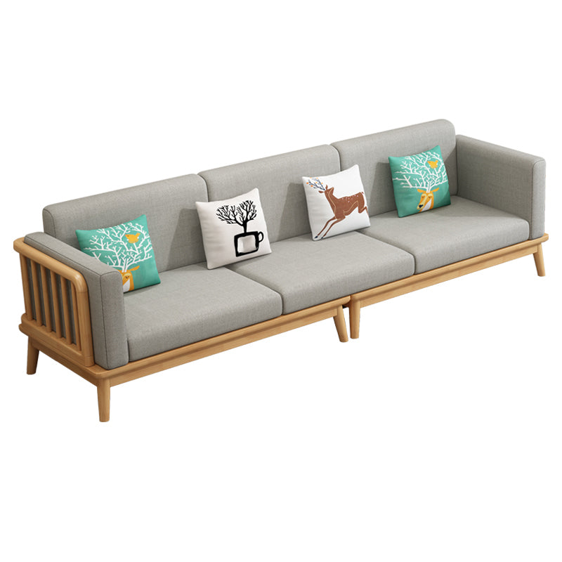 Linen Cushions Modern Sofa 31"W Square Arm Sofa for Living Room