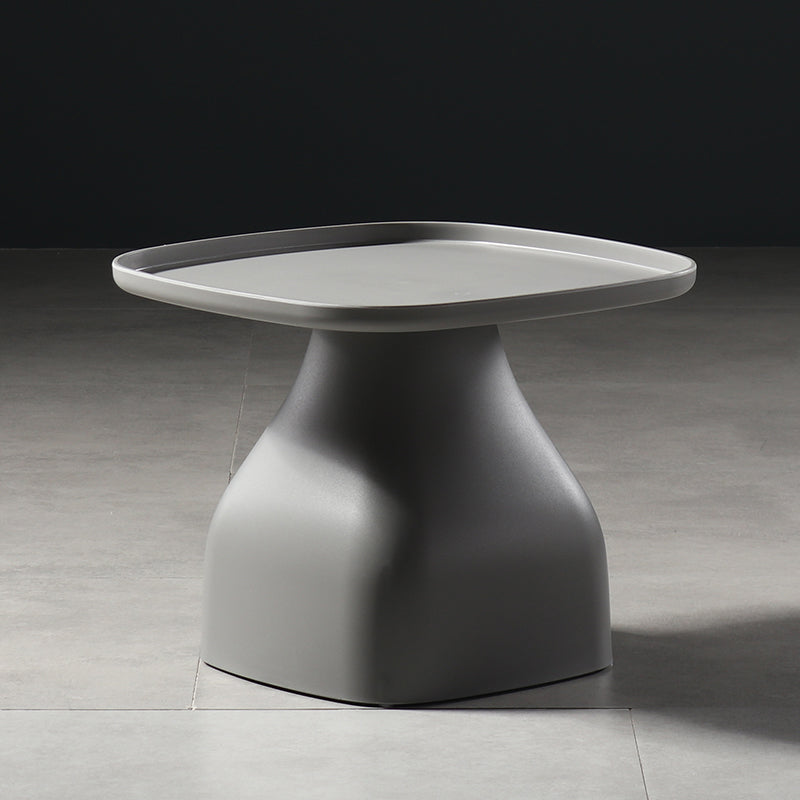 Scandinavian Round Tray Top Side End Table Plastic Pedestal End Table