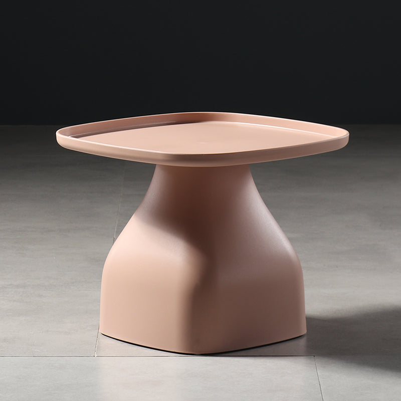 Scandinavian Round Tray Top Side End Table Plastic Pedestal End Table