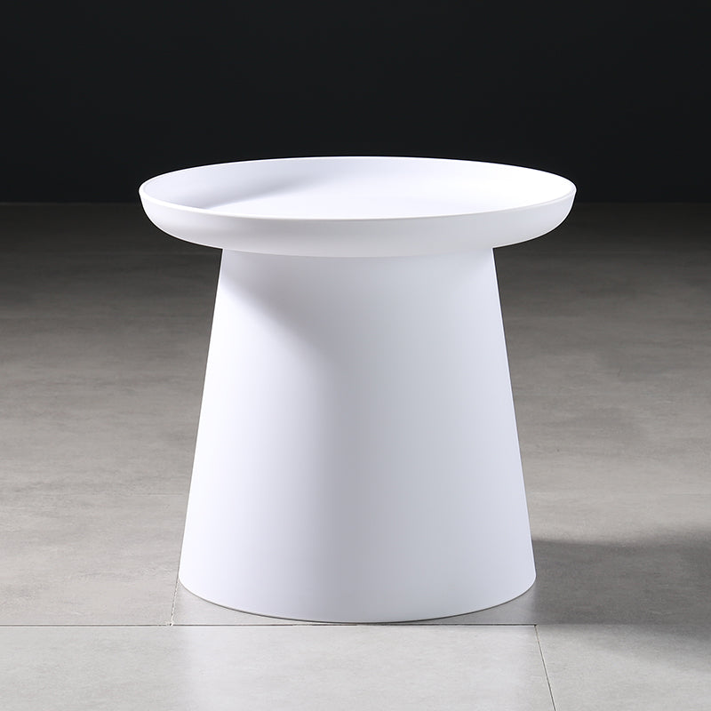 Scandinavian Round Tray Top Side End Table Plastic Pedestal End Table