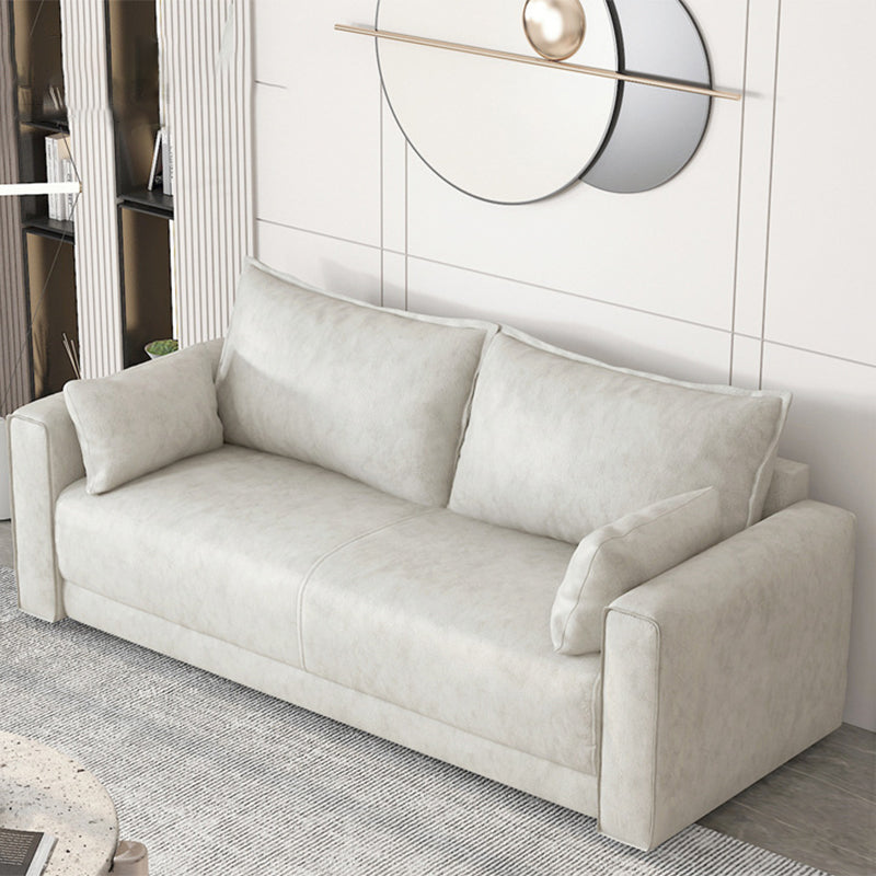 Standard Genuine Leather and Faux Leather Down Fill Sponge Loveseat