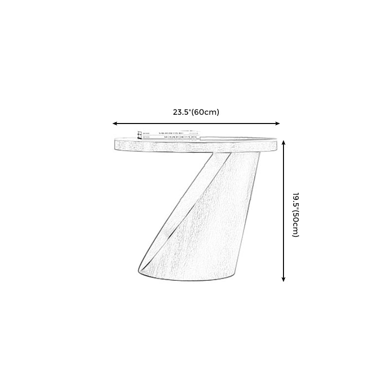 Round Coffee Table Fixed Top Scandinavian Metal Pedestal Legs Coffee Cocktail Table