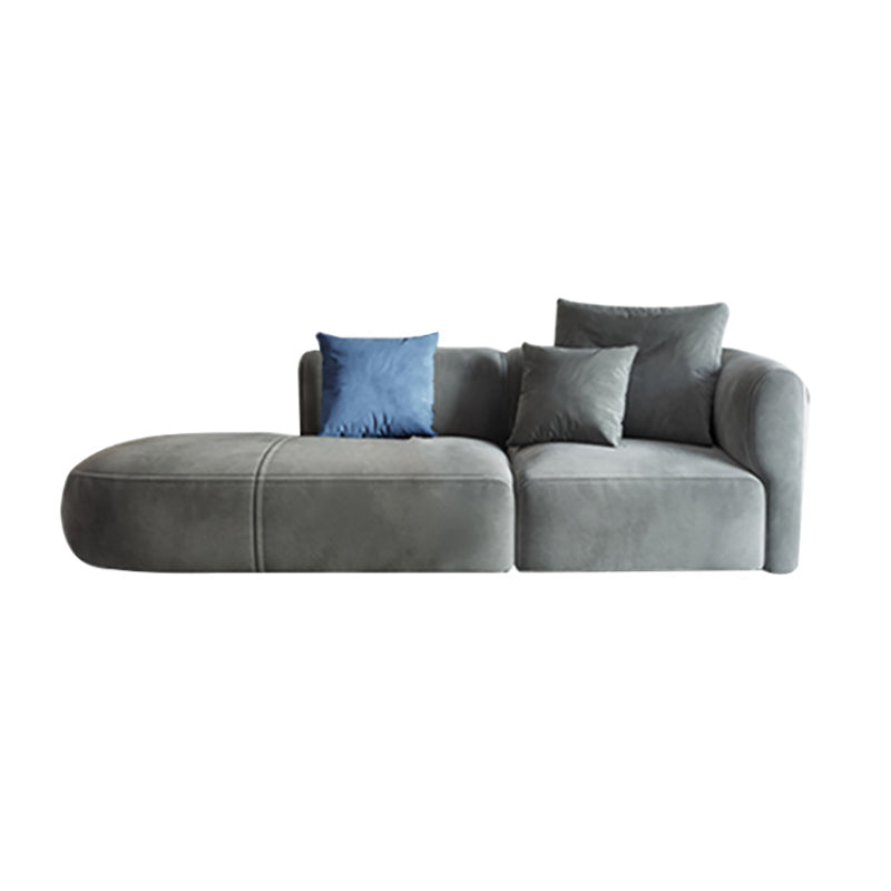 Light-grey Scandinavian Sofa 27.6" for Living Room and Apartment
