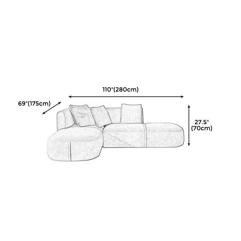 Light-grey Scandinavian Sofa 27.6" for Living Room and Apartment