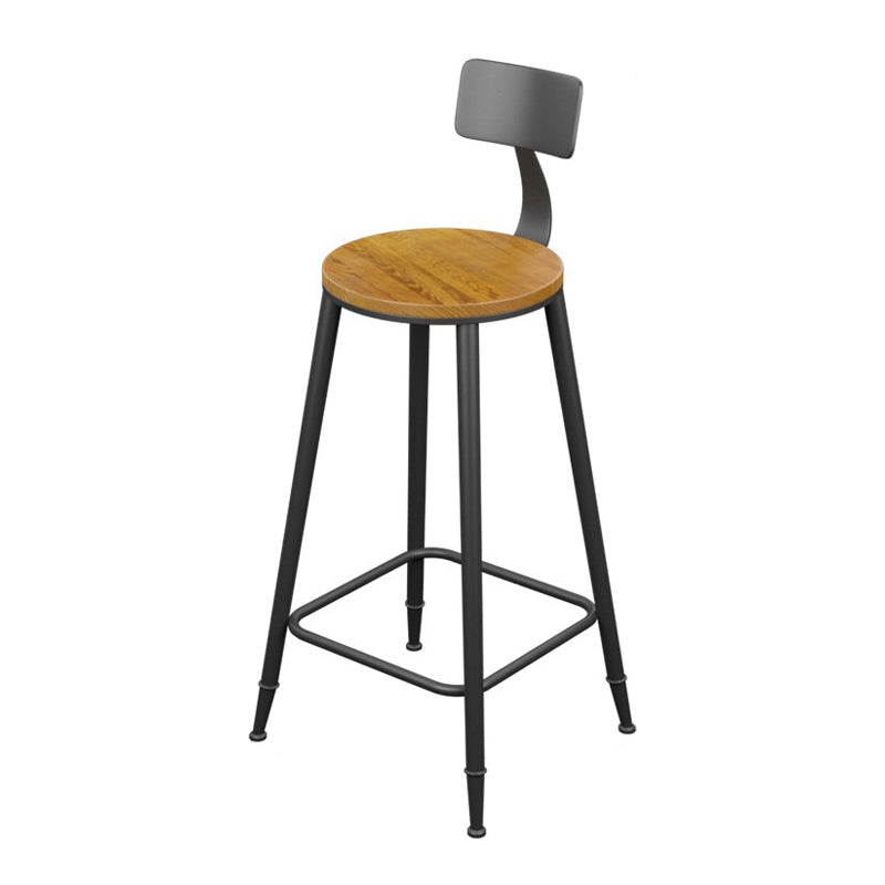 1/4/7 Pieces Industrial Iron Bar Table Set Rectangle Pine Wood Bistro Set with Footrest