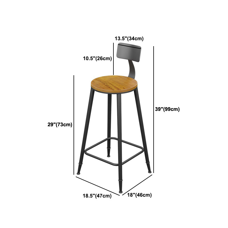 1/4/7 Pieces Industrial Iron Bar Table Set Rectangle Pine Wood Bistro Set with Footrest