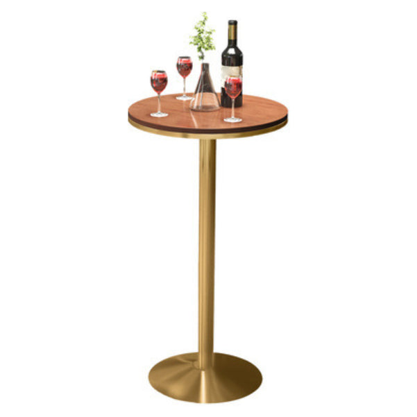 1/3 Pieces Glam Bar Table Set Round Bistro Set with White Faux Marble Top