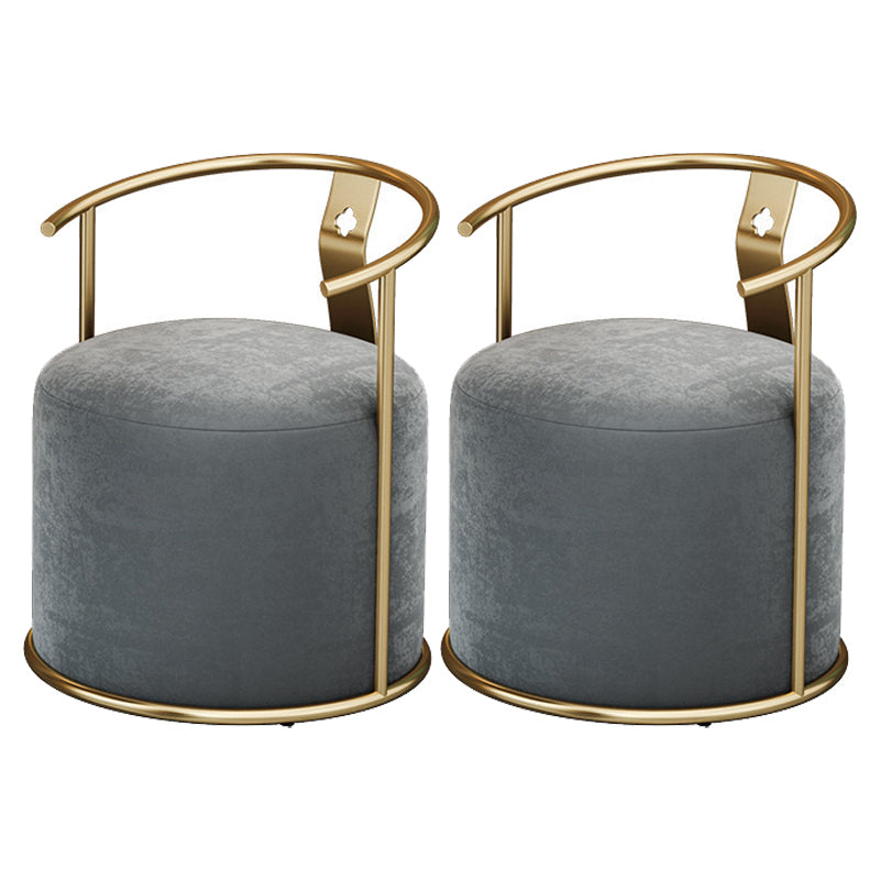 Glam Black Sintered Stone Dining Table Set Round 1/2/3/4/5 Pieces Dining Set