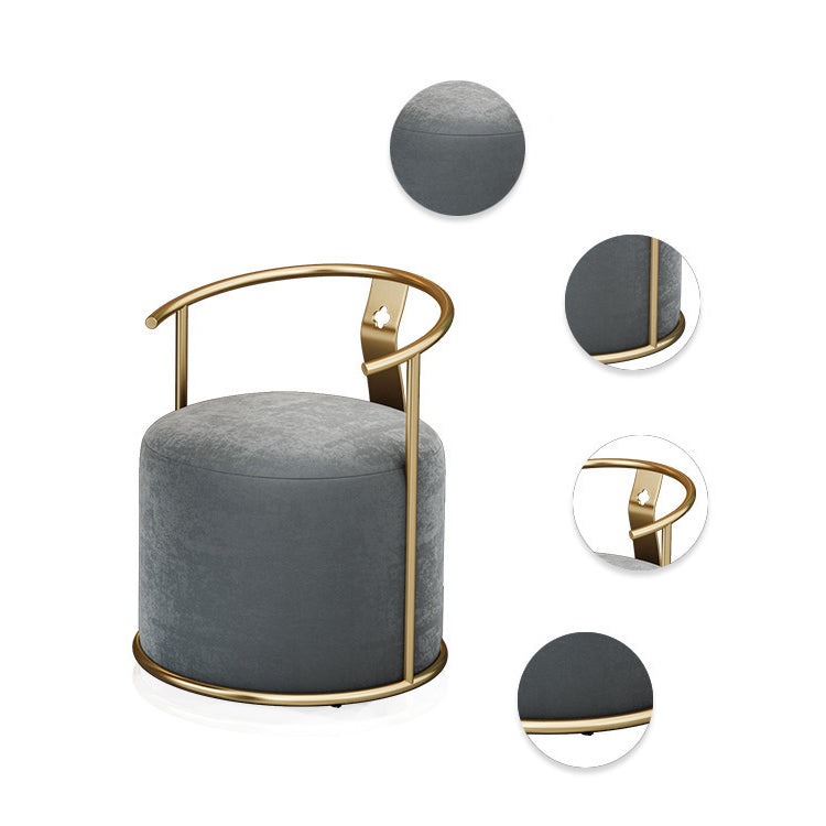 Glam Black Sintered Stone Dining Table Set Round 1/2/3/4/5 Pieces Dining Set