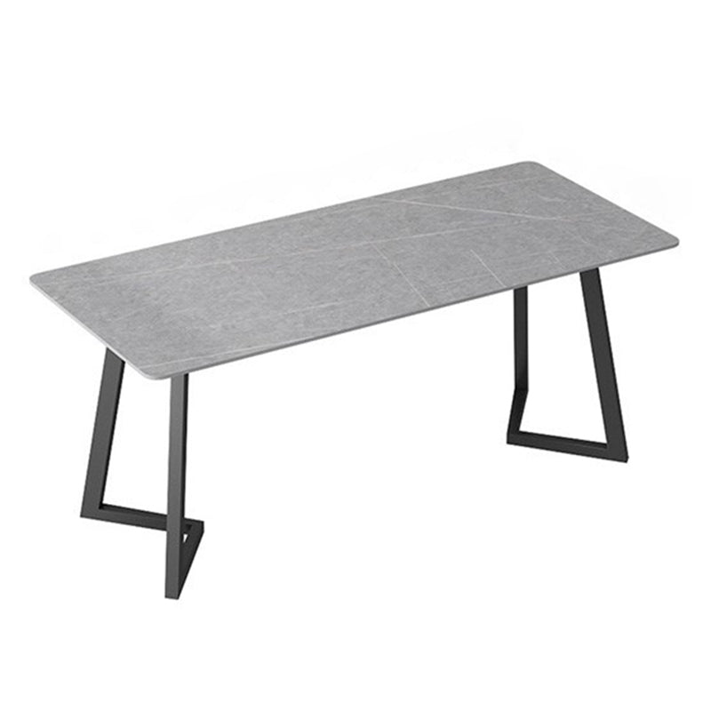 Modern Rectangle Dining Table Set 1/4/7 Pieces Dinette Set with Sintered Stone Top