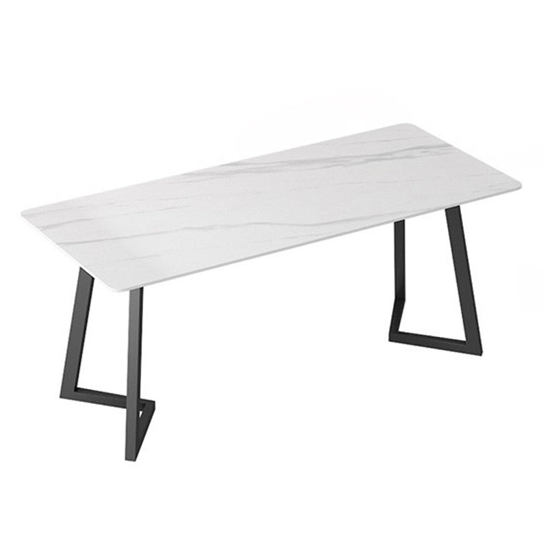 Modern Rectangle Dining Table Set 1/4/7 Pieces Dinette Set with Sintered Stone Top