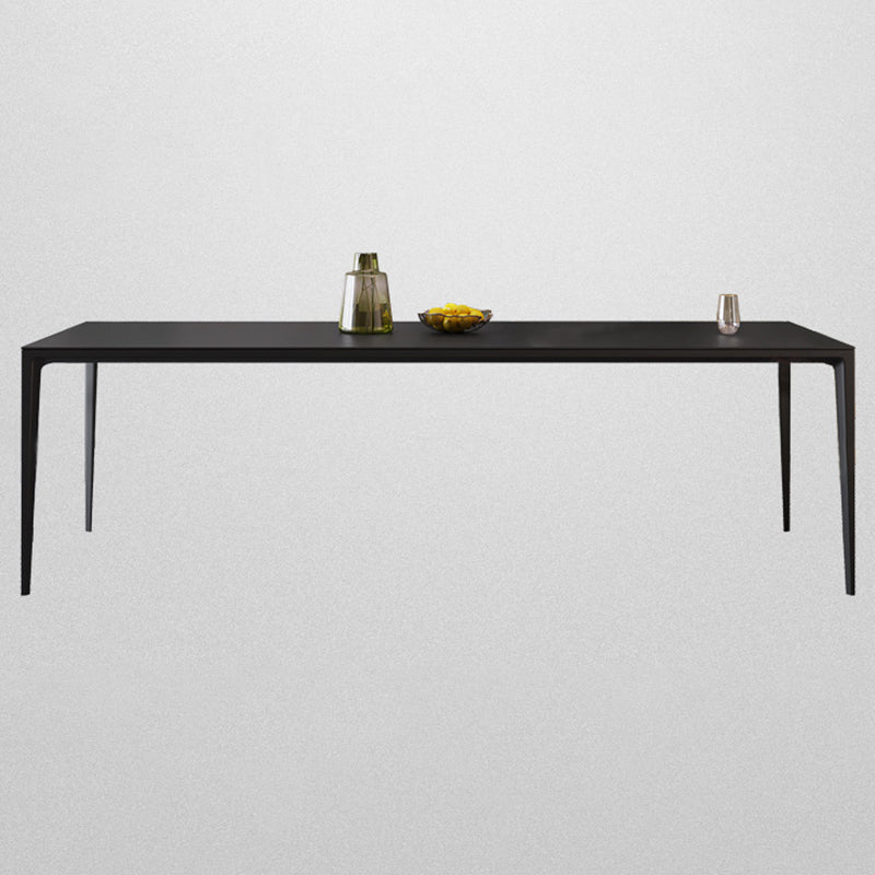 Modern Aluminium Dining Table Set 1/4/5 Pieces Rectangle Dinette Set with Sintered Stone