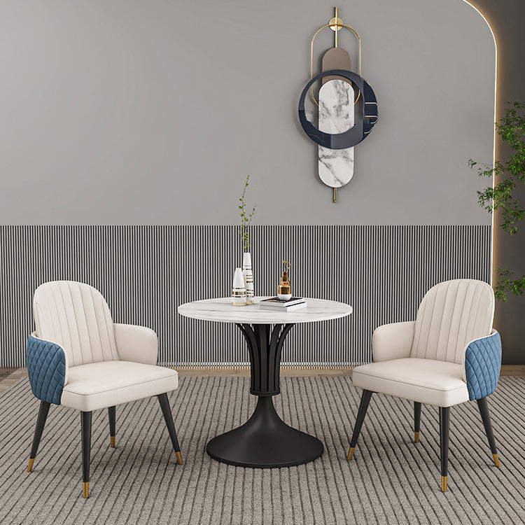 Modern Round Dining Table Sintered Stone Table for Dining Room