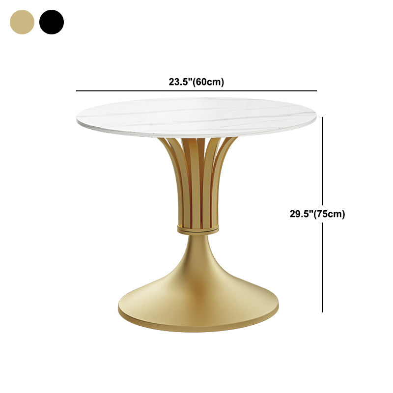 Modern Round Dining Table Sintered Stone Table for Dining Room