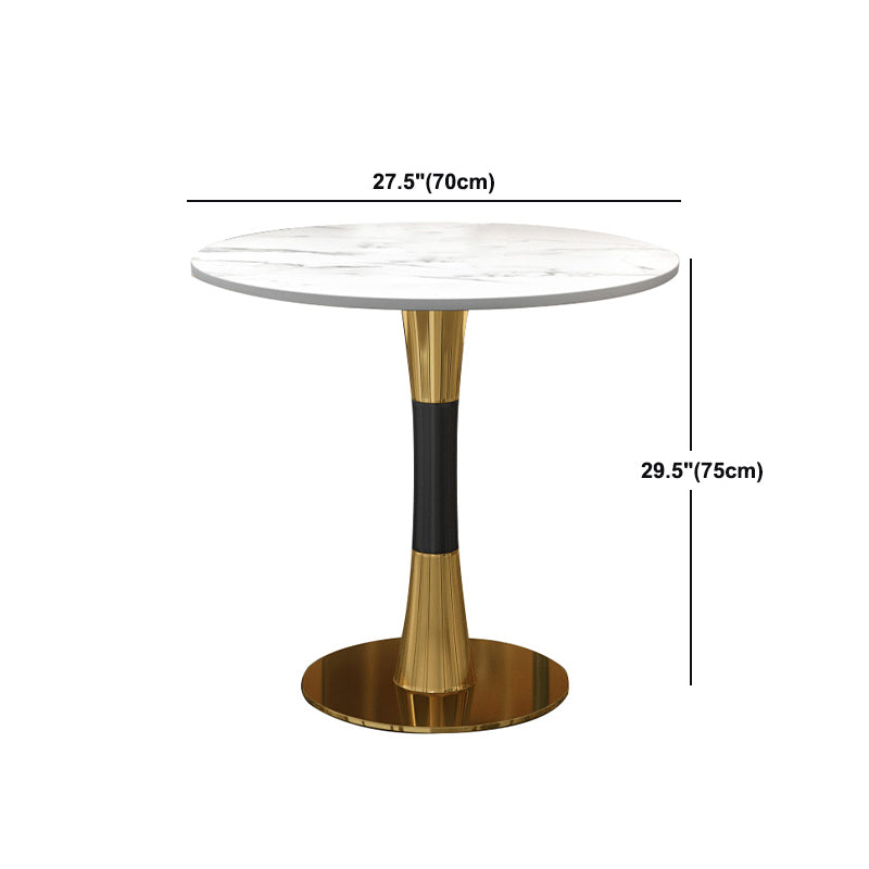 Modern Style Round Dining Table Sintered Stone Table for Dining Room