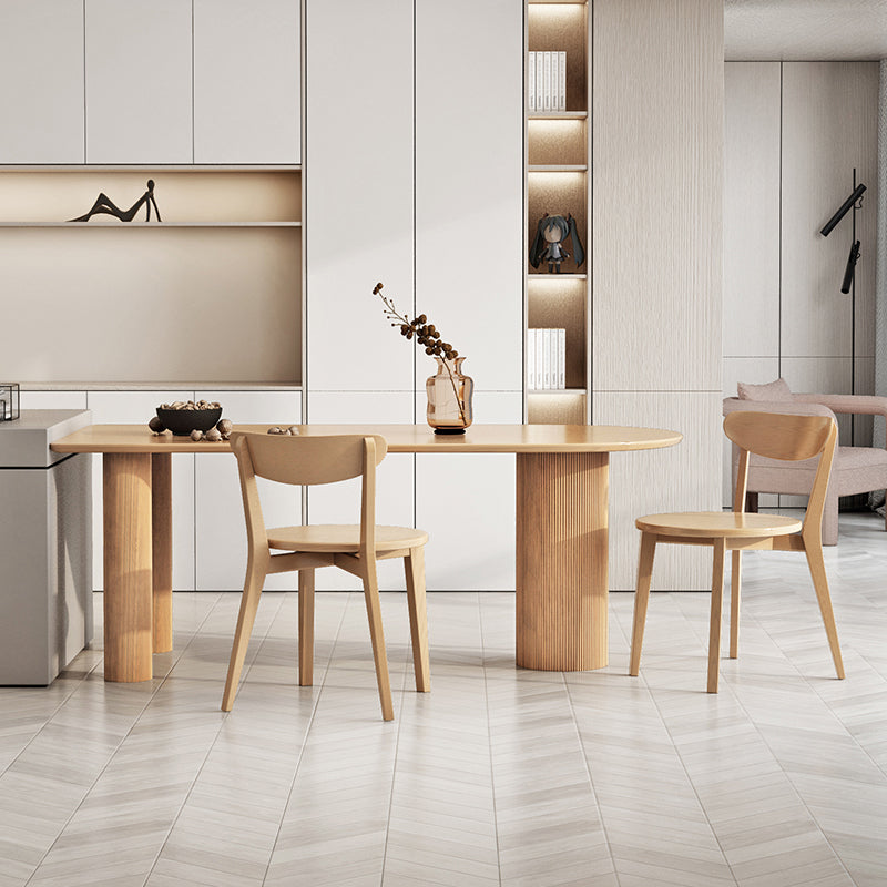 Modern Brown in Pine Counter Table Specialty Dining Table for Kitchen