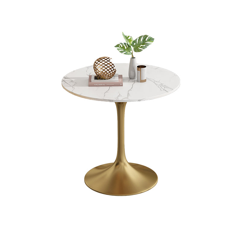 Modern Style Dining Table Sintered Stone Round Tulip Table for Dining Room