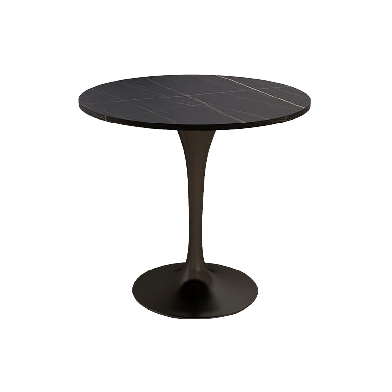 Modern Style Dining Table Sintered Stone Round Tulip Table for Dining Room