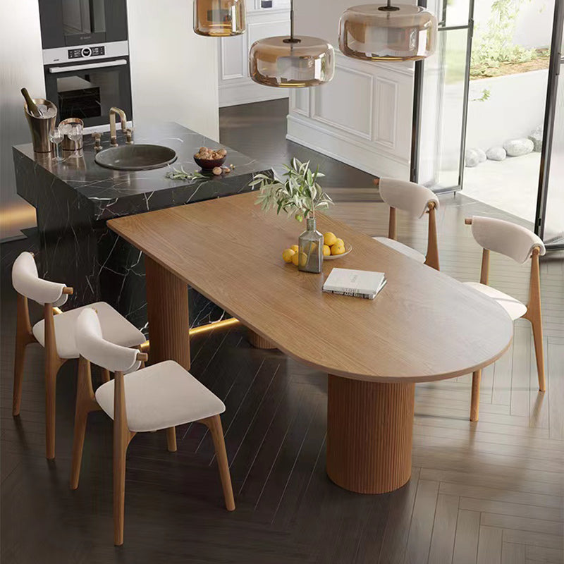 Modern Brown in Solid Wood Counter Table Specialty Dining Table for Kitchen