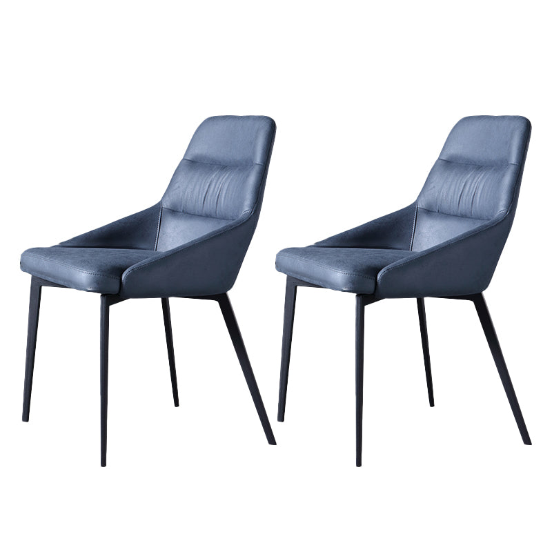 Minimalist Design Arm Solid Back Side Chairs Upholstered Side Chair
