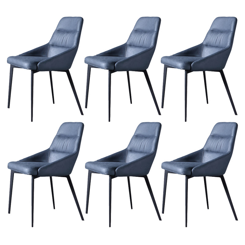 Minimalist Design Arm Solid Back Side Chairs Upholstered Side Chair