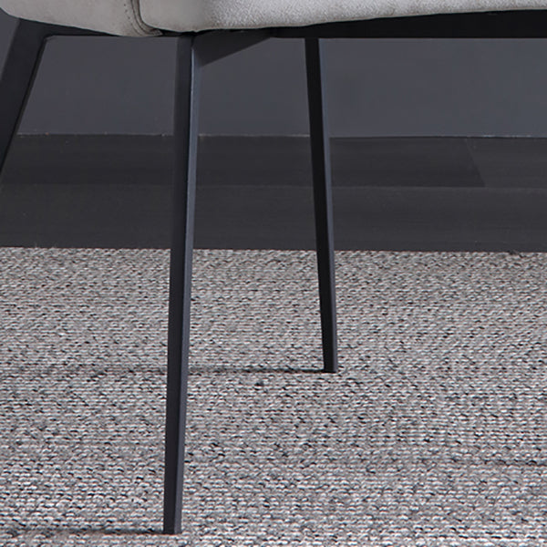 Minimalist Design Arm Solid Back Side Chairs Upholstered Side Chair