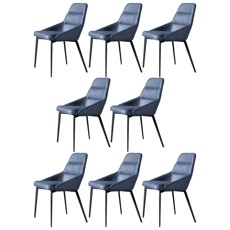 Minimalist Design Arm Solid Back Side Chairs Upholstered Side Chair