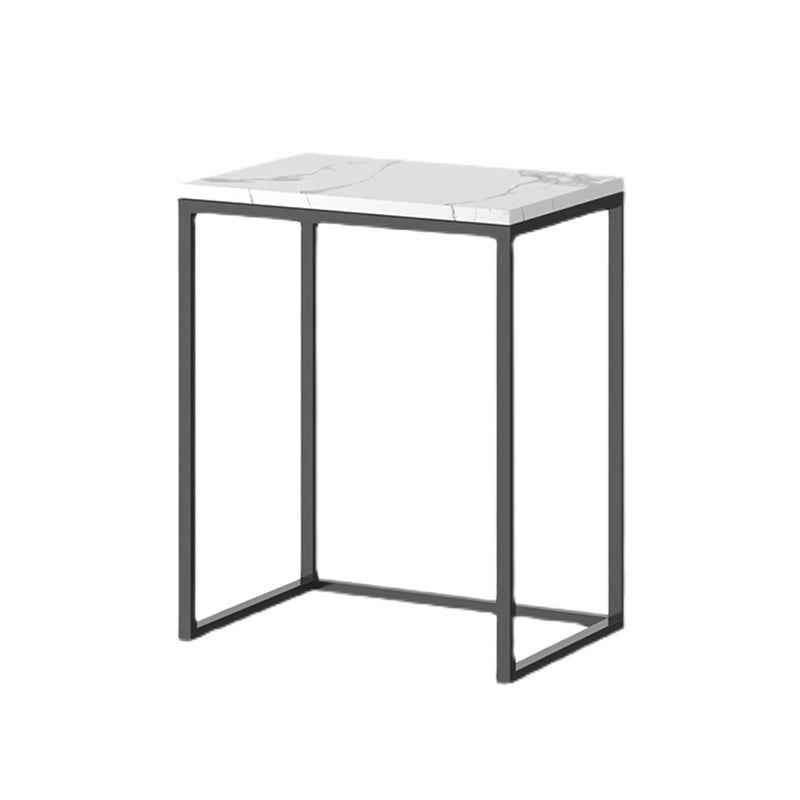 Frame Base Design Cocktail Table Slate DesktopCoffee Table with Metal Base