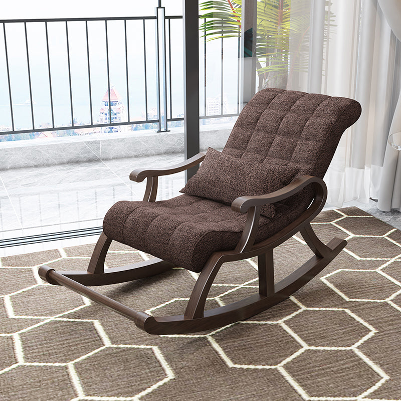 26.37" L x 49.21" W x 35.03" H Accent Chair Solid Wood Lounge Chair