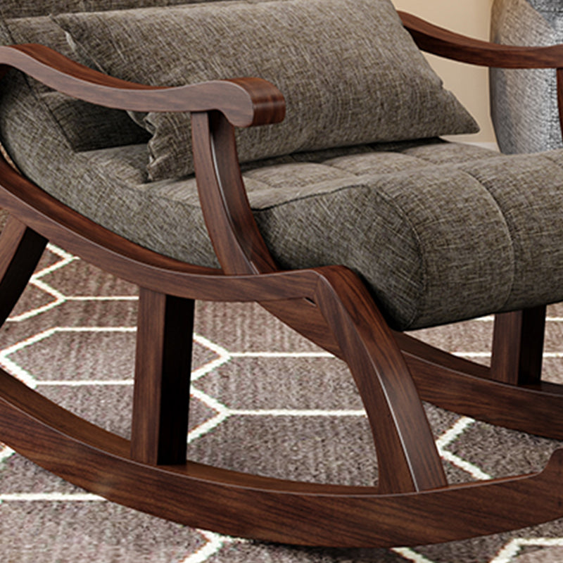 26.37" L x 49.21" W x 35.03" H Accent Chair Solid Wood Lounge Chair