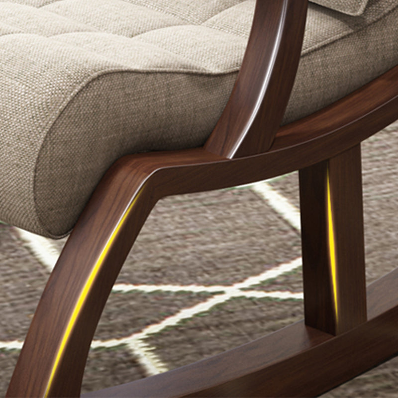 26.37" L x 49.21" W x 35.03" H Accent Chair Solid Wood Lounge Chair