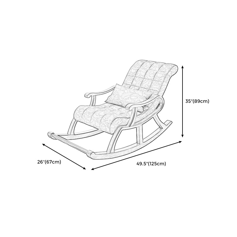 26.37" L x 49.21" W x 35.03" H Accent Chair Solid Wood Lounge Chair